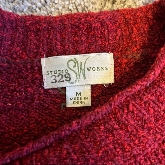 Studio Works Red Sweater - Picture 7 of 9